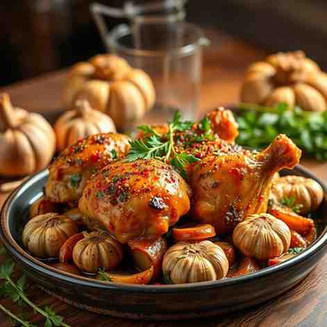 Kedjenou - Chicken & Garlic Recipe